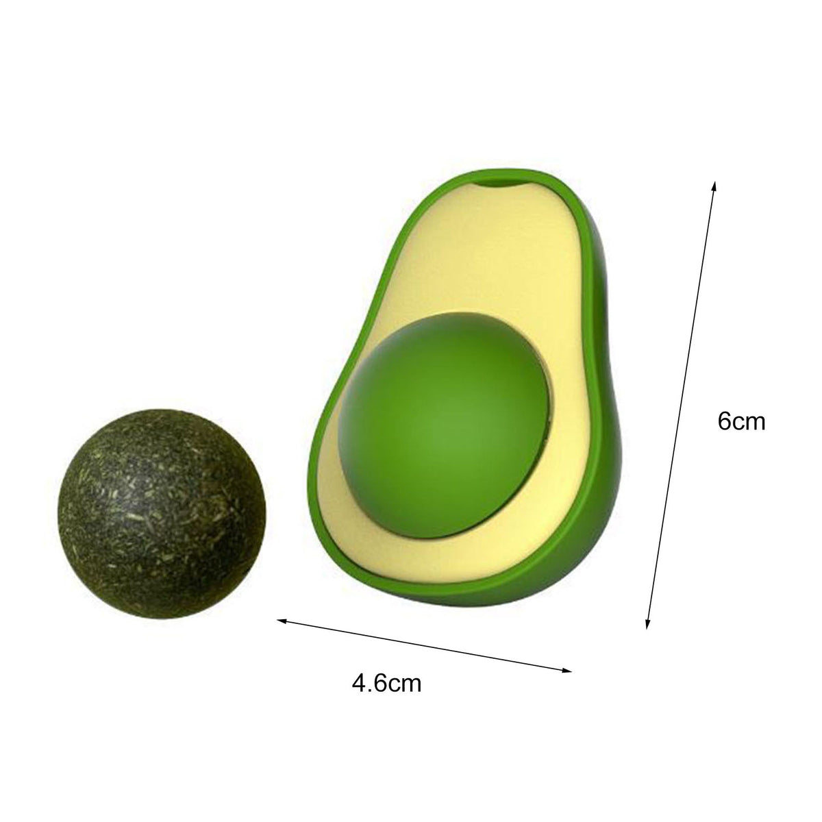 Cute Avocado Catnip Toys Cat Teeth Cleaning Toy Supplies Mini Treat
