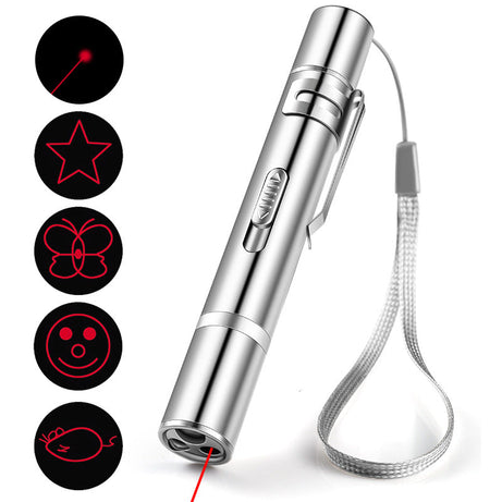 Laser Pointer Cat Toy Red Dot LED Light Interactive Toys Indoor