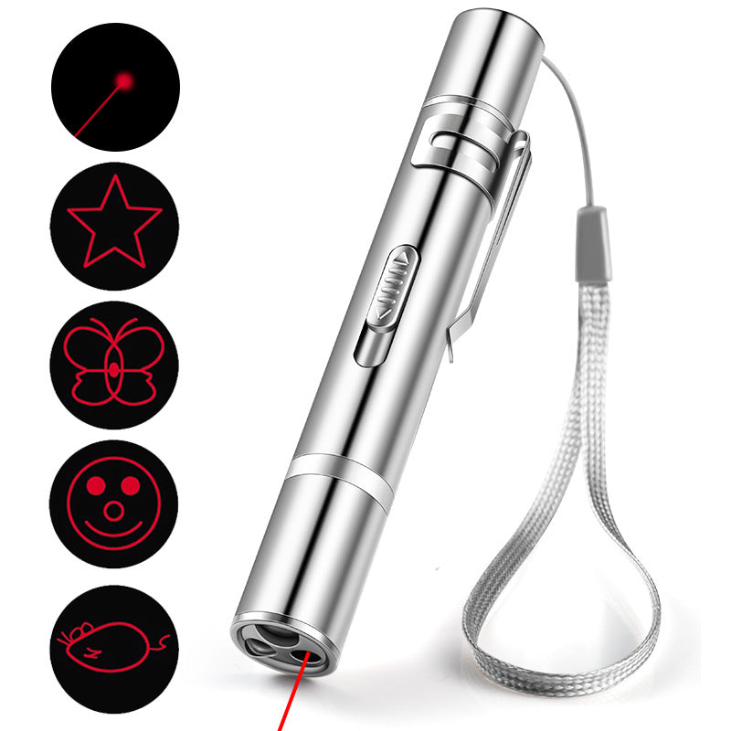 Laser Pointer Cat Toy Red Dot LED Light Interactive Toys Indoor