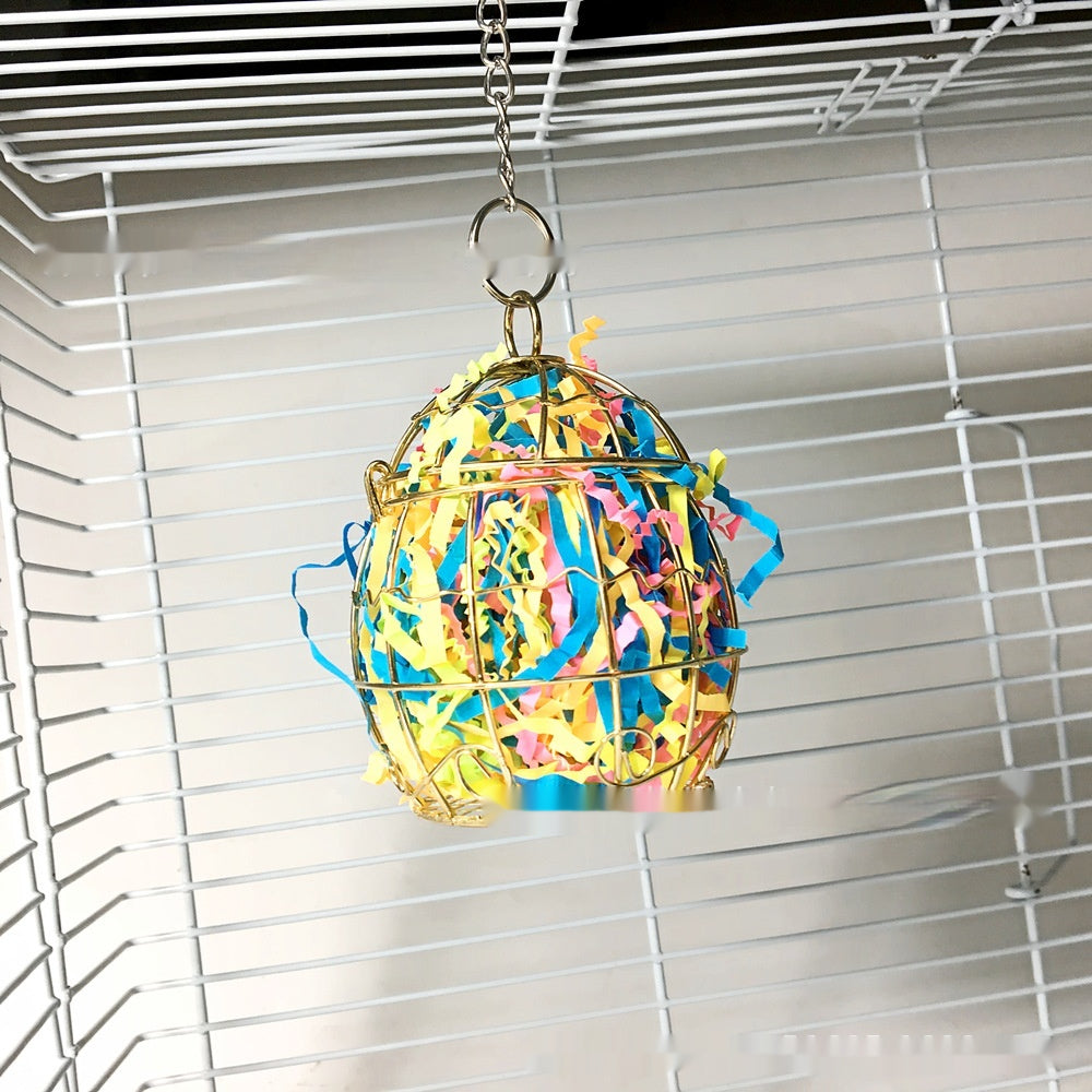 Parrot Toy Bird Bite Rabbit Feeding Water Foraging Brushed