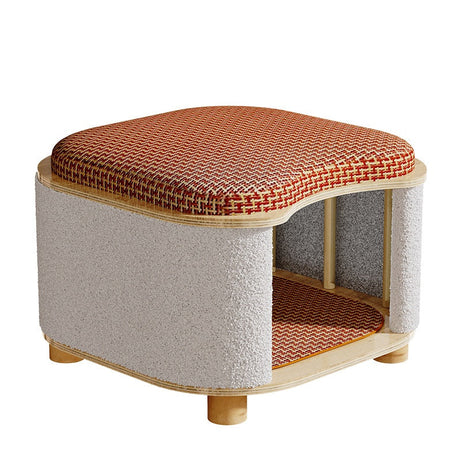 Cat Bed Bench For Humans And Cats All-season Solid Wood With Summer