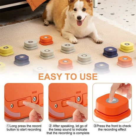 4 Colors Pet Communication Button One-click Prevent Physical