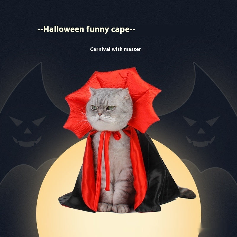 Cute Halloween Pet Costumes Cosplay Vampire Cloak For Small Dog Cat