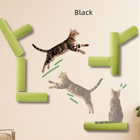 Cat Scratching Post Self-adhesive Wall Mounted Space Savings