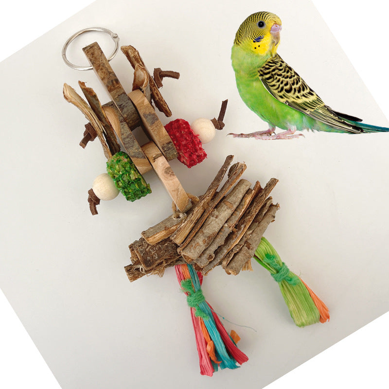 Parrot Bird Bite Toy String Relieving Stuffy Decorative Color