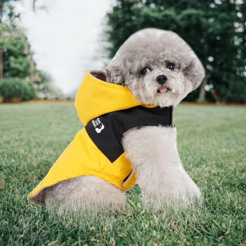 Color Contrast Patchwork New Dog Raincoat
