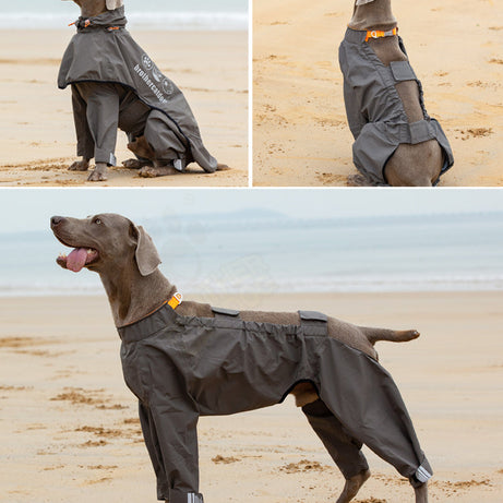 Pet Four-legged Raincoat Medium Large Dog Waterproof Poncho