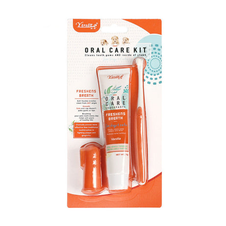 Pet Dog Fashion Cleaning Toothbrush Set (Beef & Vanilla)