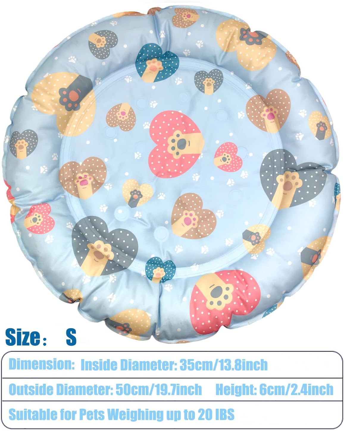 Cat Dog Pet Cooling Mat Cushion Pad Bed Summer Cool Down