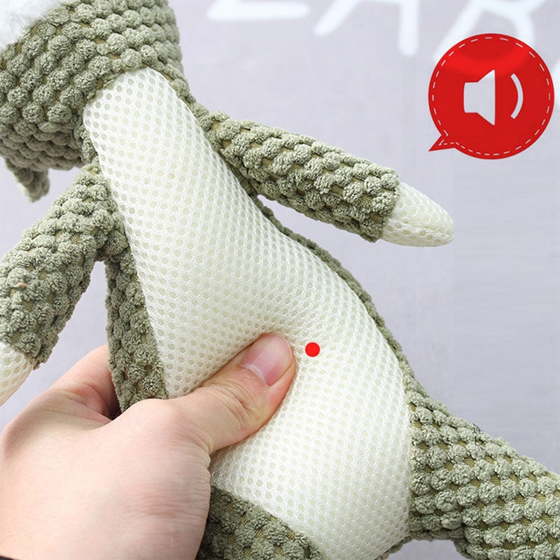 Plush Cartoon Puppy Dog Toy Pet Chew Squeak Toys For Small Dogs