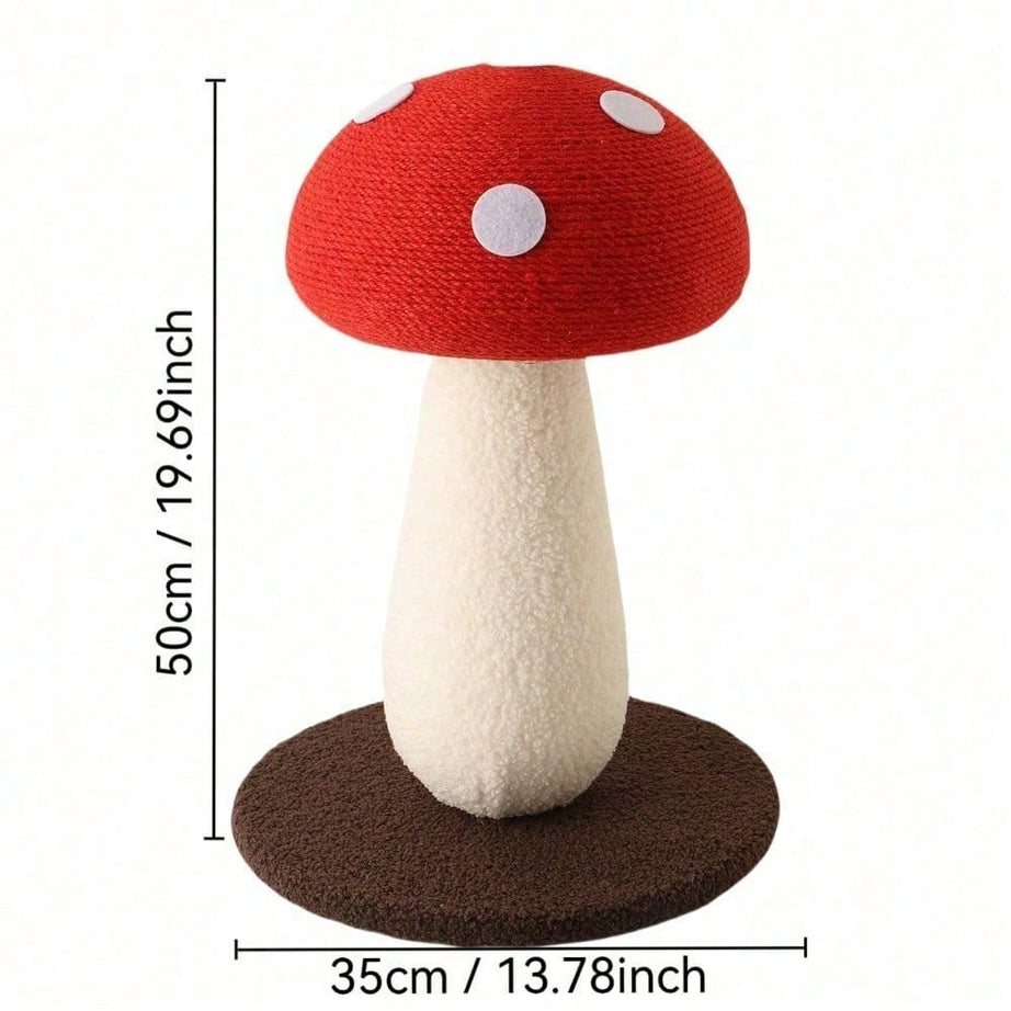 Mushroom Cat Scratching Post Unique Design Sisal Wrapped Ideal
