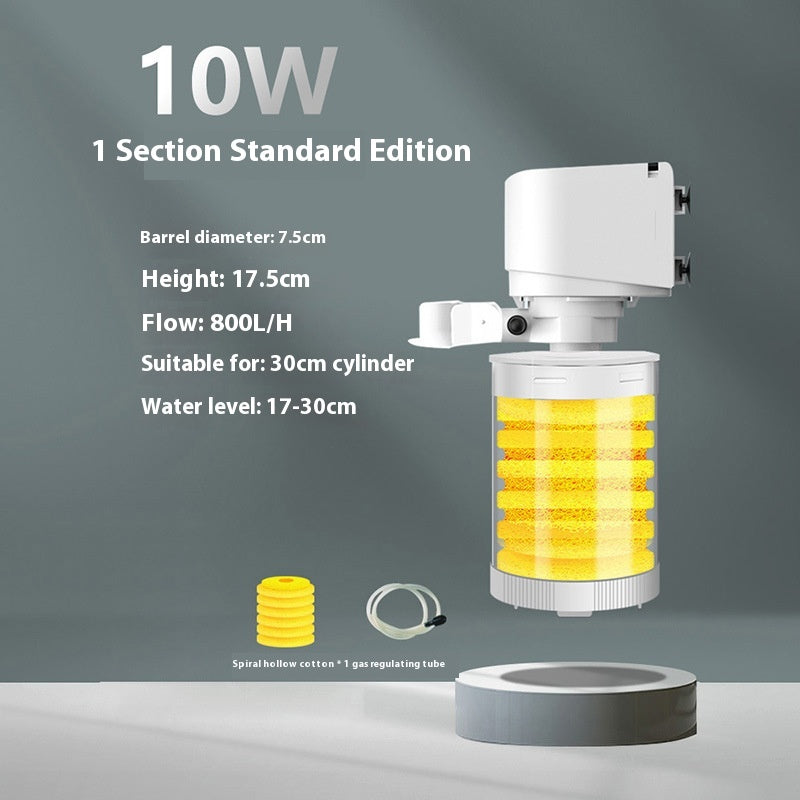 Fish Tank Built-in Filter Suction Wall-mounted Urinal