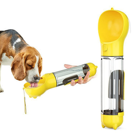 300 500ml Portable Multifunction Dog Water Bottle Food Feeder