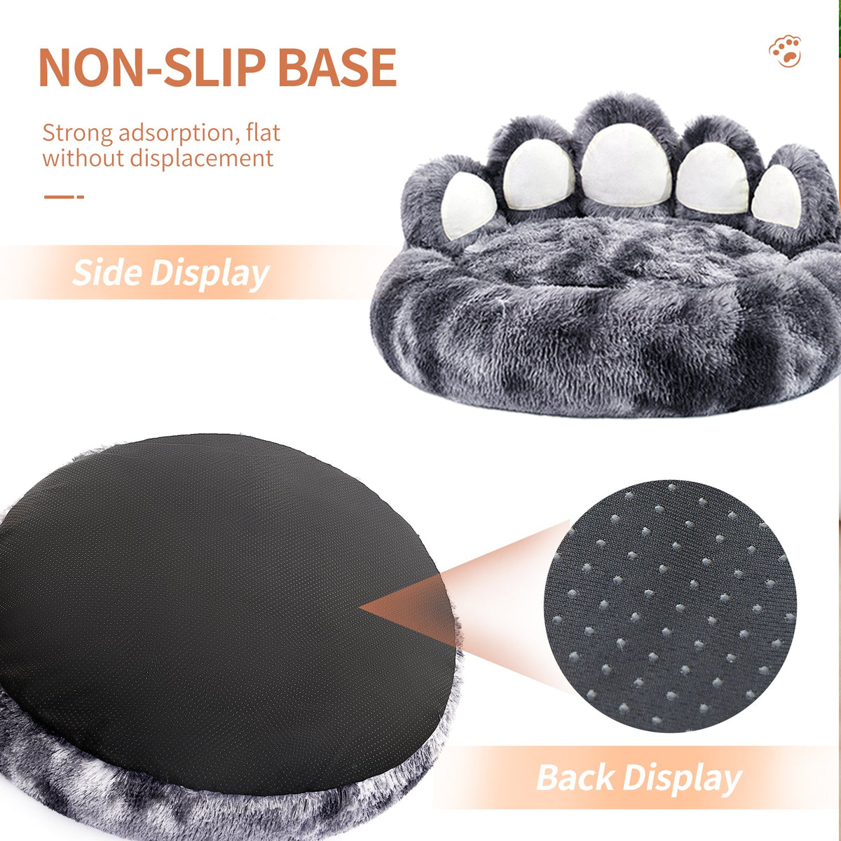 Thickened Warm Kennel For Pets With Bear Paw Shape House Teddy