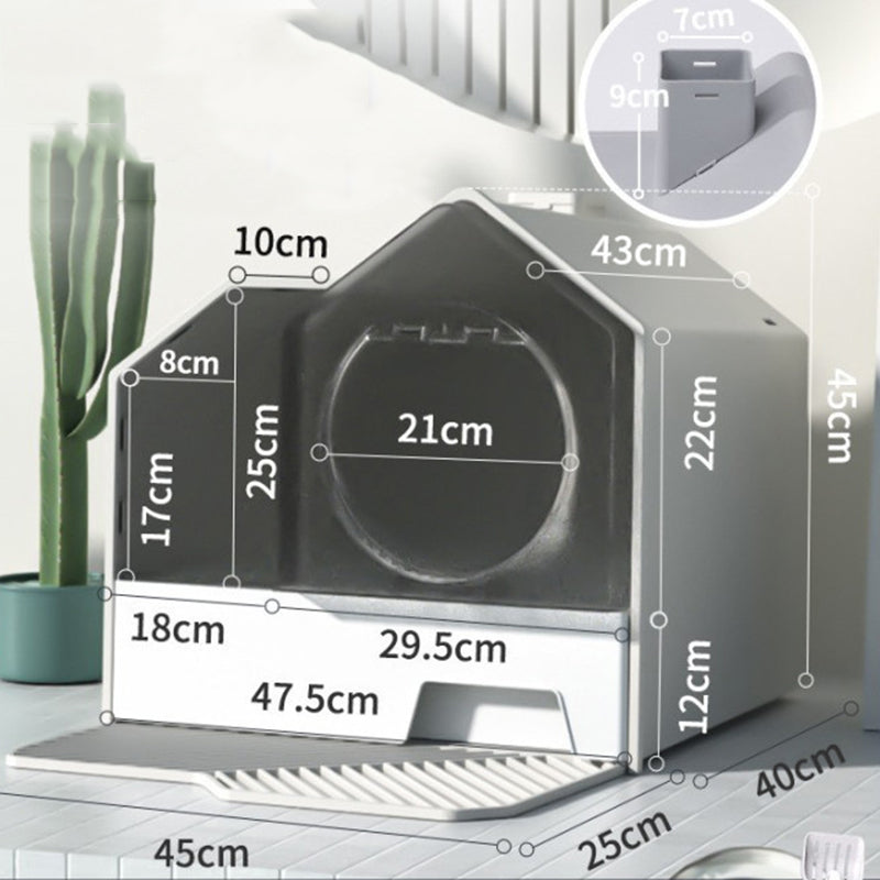 Fully Enclosed Household Anti-splash Drawer Type Odor-proof Cat