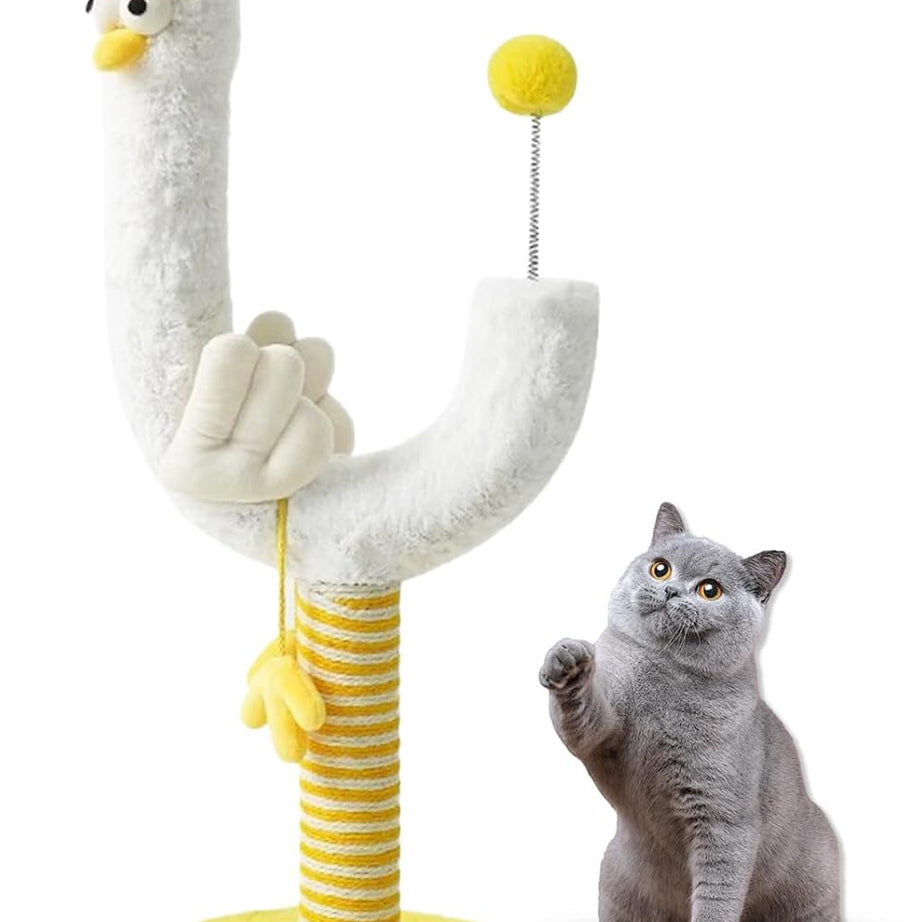 Resilient Sisal Vertical Cat Scratching Post Durable Crumb Free