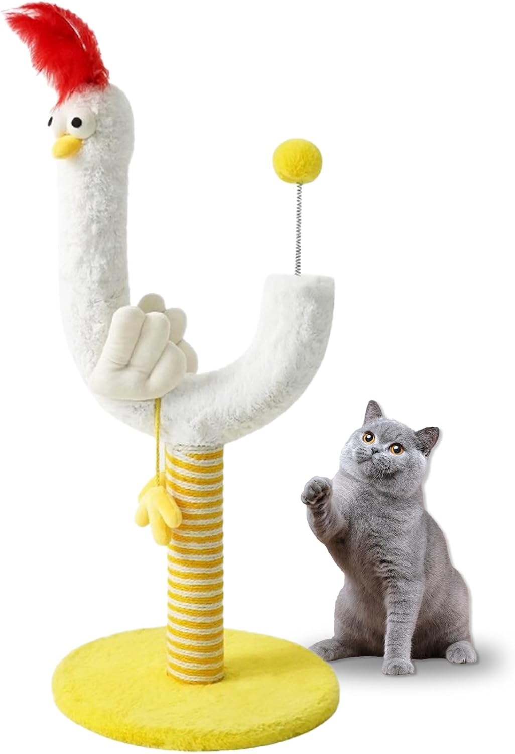 Resilient Sisal Vertical Cat Scratching Post Durable Crumb Free