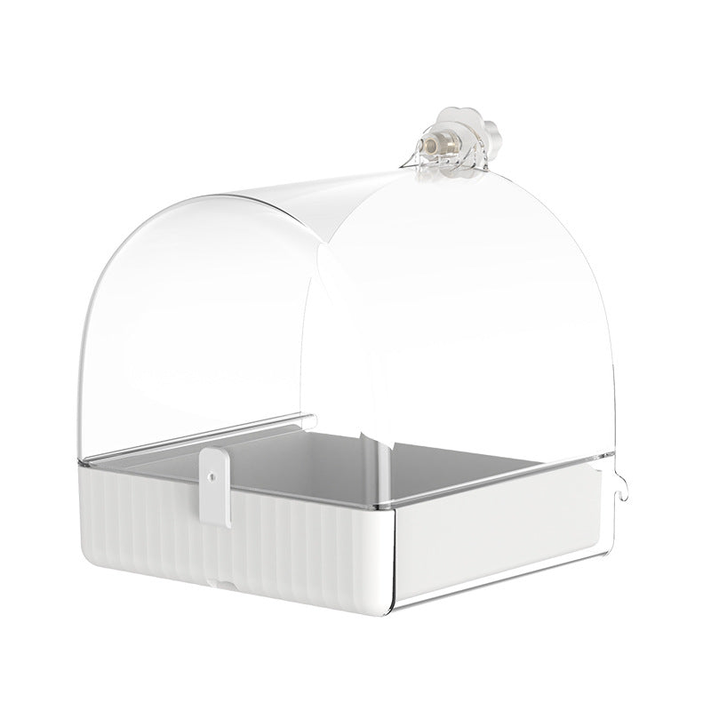 Hanging Bird Bath For Cage 3-in-1 Multifunction Bath&bowl&house
