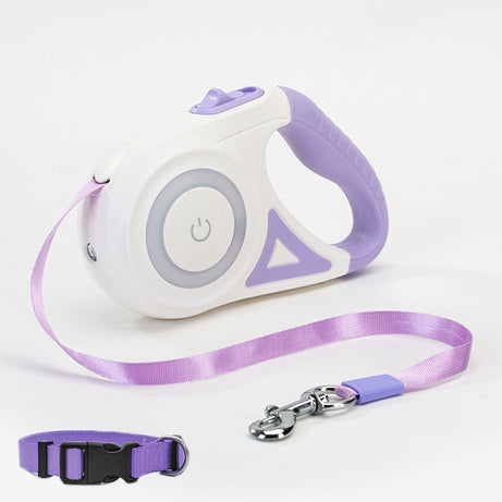 Dog Leash Retractable And Collar Spotlight Automatic Pet Cat