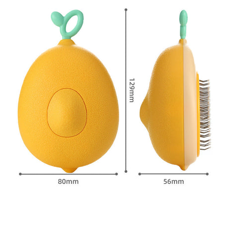 Creative Cat Grooming Comb Portable Massage Brush One-button Remove
