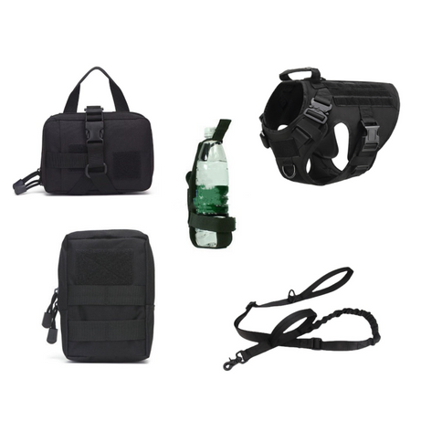 Tactical Dog Harness Pet German Shepherd K9 Training Vest And Leash