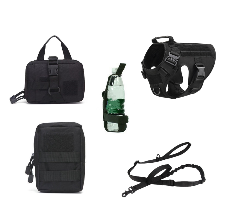Tactical Dog Harness Pet German Shepherd K9 Training Vest And Leash