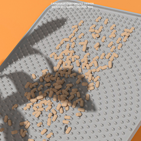 Fashion Pet Silicone Sand-proof Cat Litter Box Foot Mat