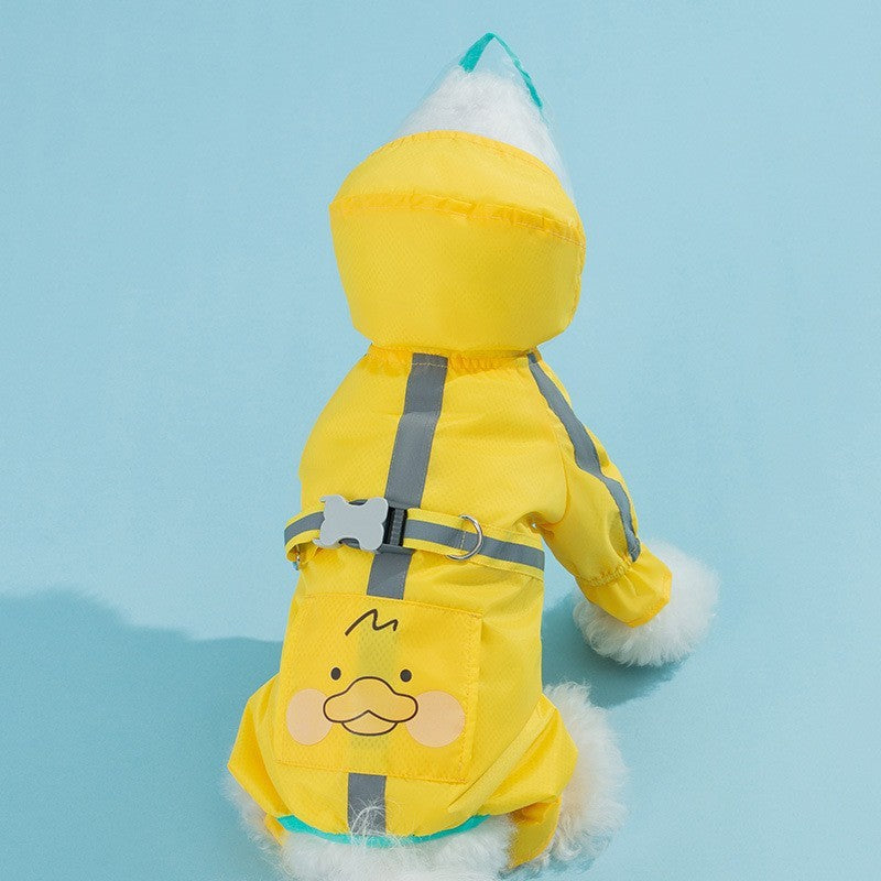 Fruit Printed Puppy Waterproof Raincoat