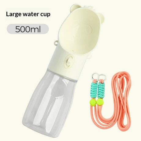 Pet Water Cup Portable Bottle Outdoor Dog Drinking Fountain Feeding