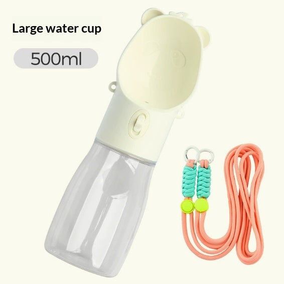 Pet Water Cup Portable Bottle Outdoor Dog Drinking Fountain Feeding