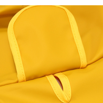 Dog Raincoat Transparent Brim Pet Poncho With Bellyband