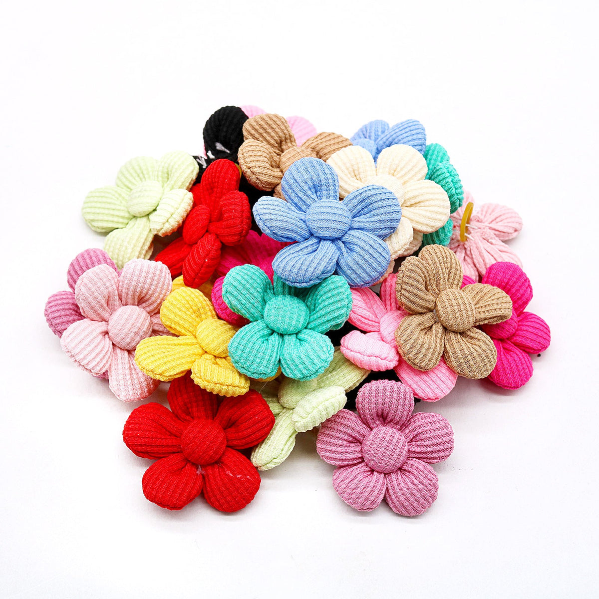 Pet Headdress Flower Spring Solid Color Dog Cat Accessories
