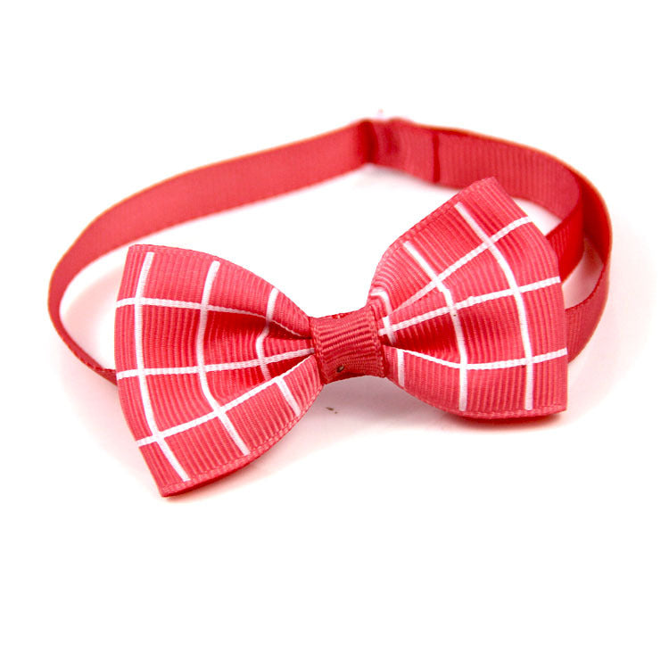 Plaid Pet Tie Cat Dog Scarf Accessories Pet