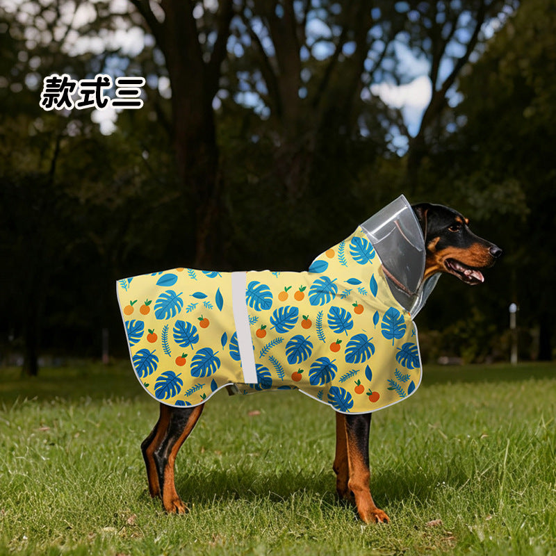 Dog Raincoat Waterproof Hoodie Pet Clothing Outdoor Walking Shell