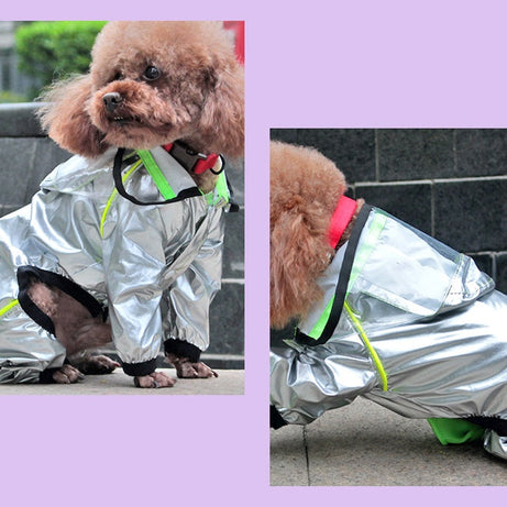 Dog Four-legged Waterproof Full-cover Pet Raincoat