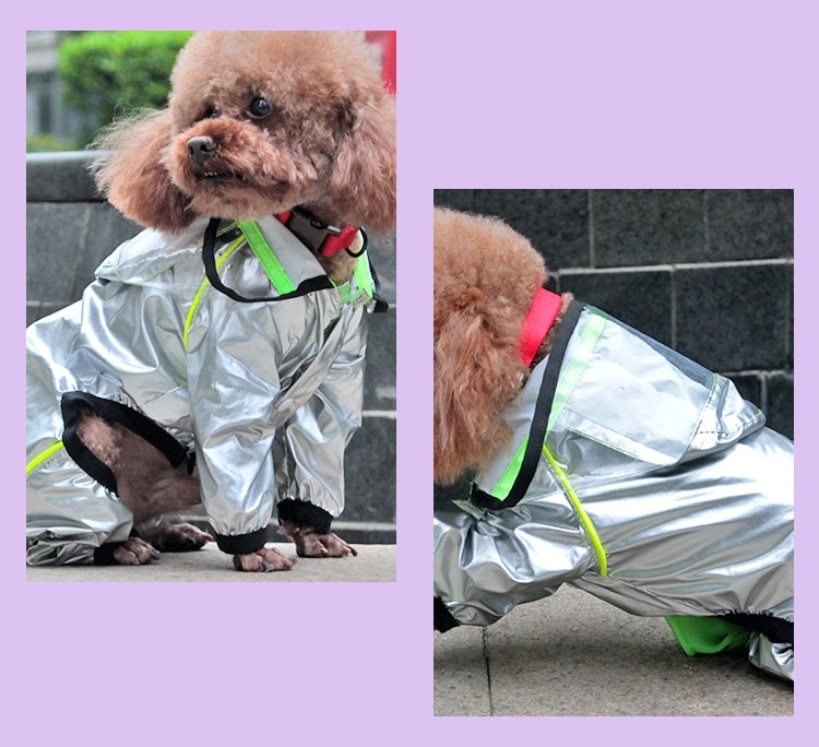 Dog Four-legged Waterproof Full-cover Pet Raincoat