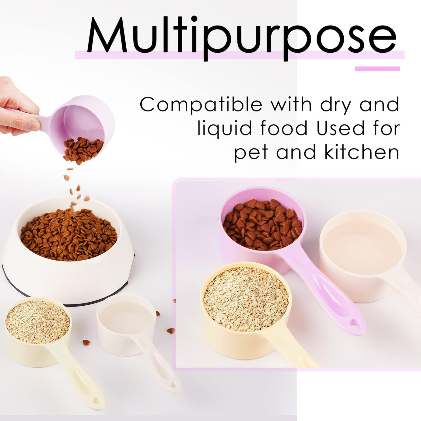 Dog Food Scoop For Container Measuring For Dogs Cats Birds