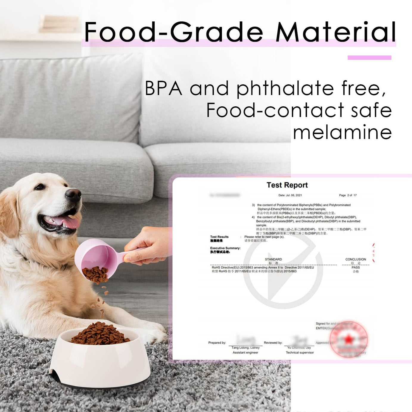 Dog Food Scoop For Container Measuring For Dogs Cats Birds