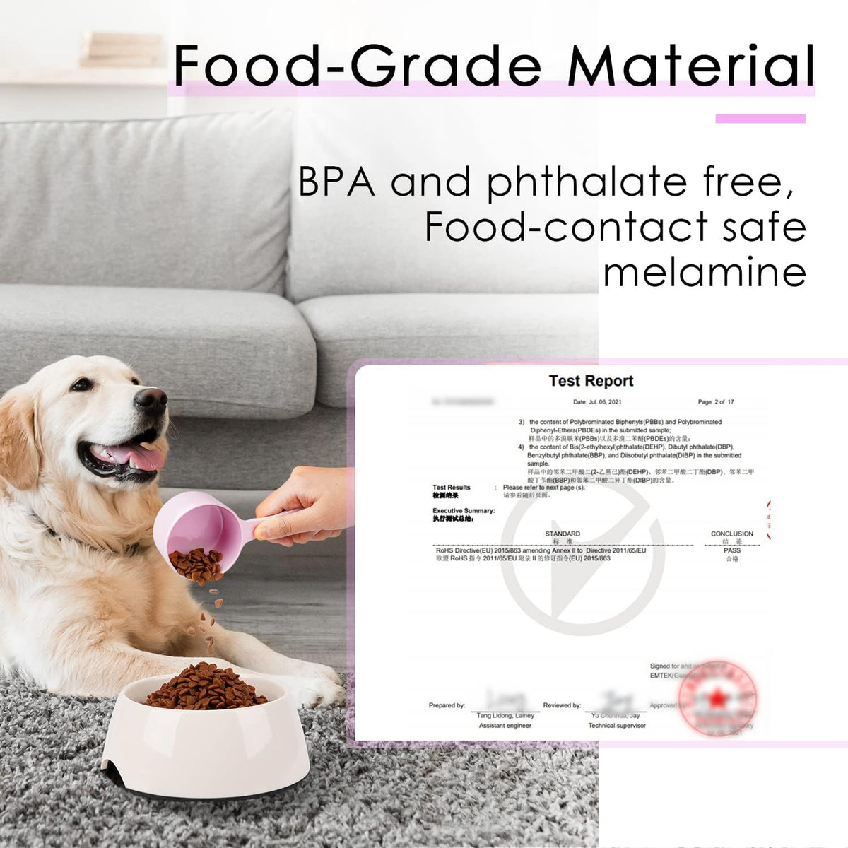 Dog Food Scoop For Container Measuring For Dogs Cats Birds
