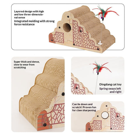 Multi-functional Corrugated Cardboard Scratching Post