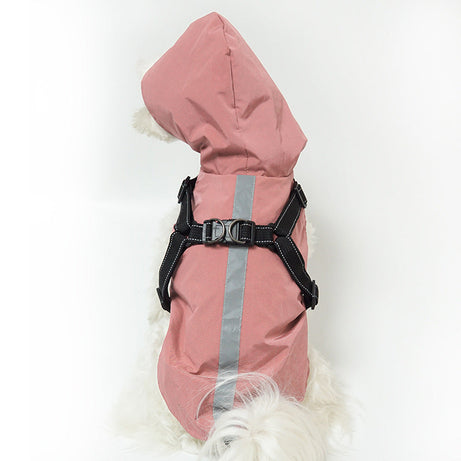 New Pet Raincoat Dog Poncho Cape Reflective Large Clothes Pet