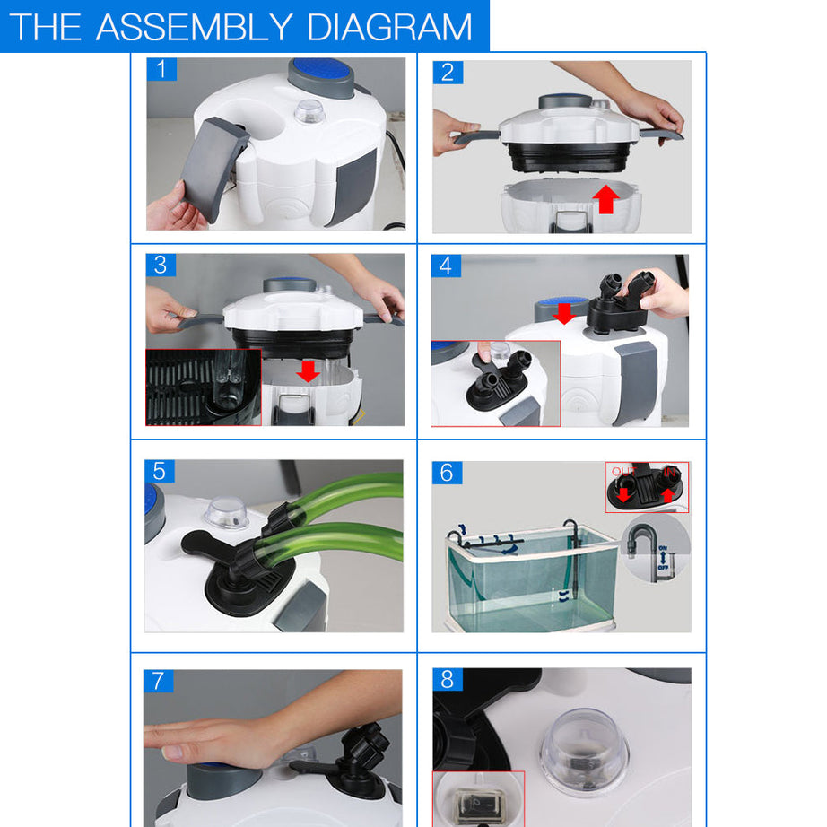 External Filter Aquarium Uv Lamp Water Purification And Algae