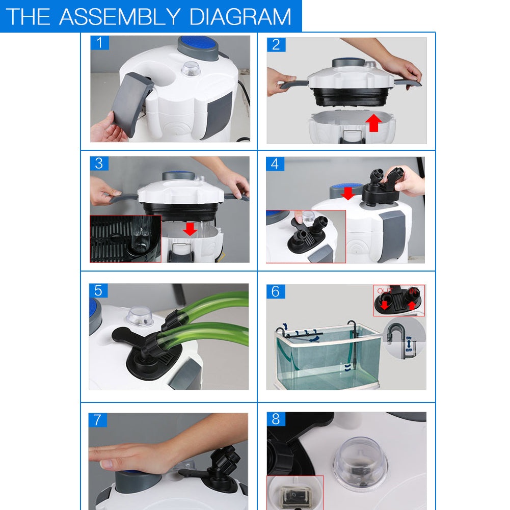 External Filter Aquarium Uv Lamp Water Purification And Algae