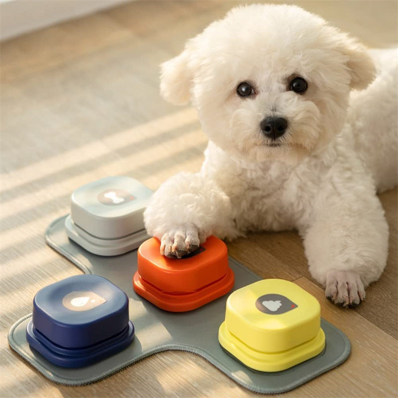 4 Colors Pet Communication Button One-click Prevent Physical