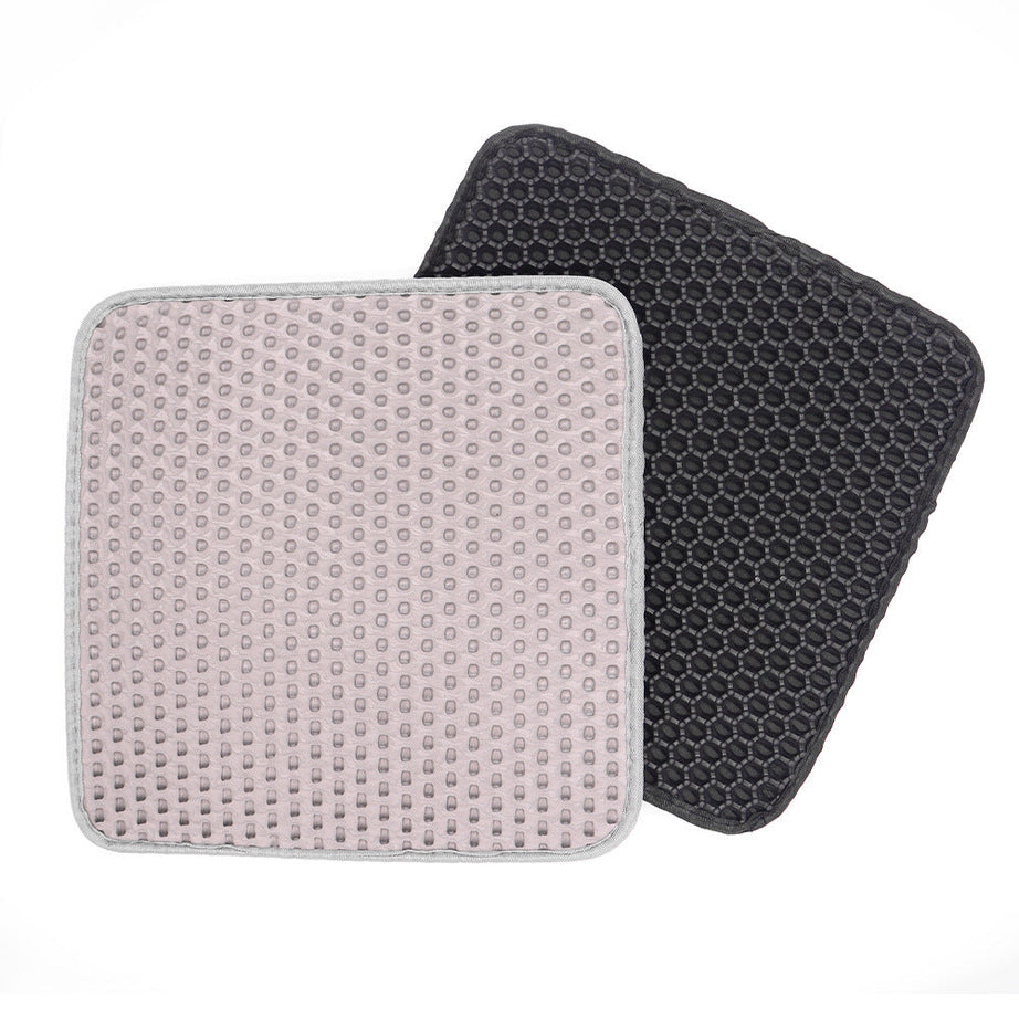 Pet Cat Eva Double Layer Basin Mat Anti-splash Filter Sand Toilet