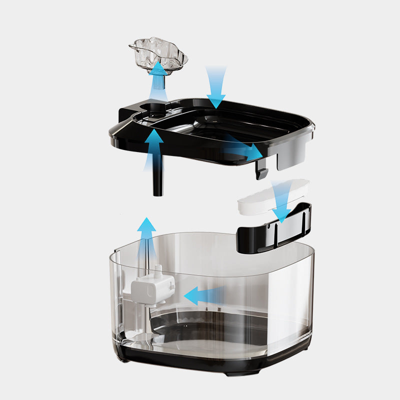 Smart Automatic Circulating Filtration Pet Water Fountain With