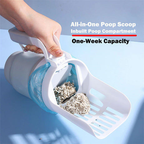 Upgrade Widen Cat Litter Shovel Scoop With Refill Bags Large Box