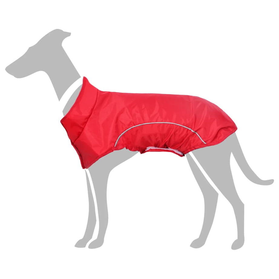 Dog Raincoat With Reflective Stripes Polyester S