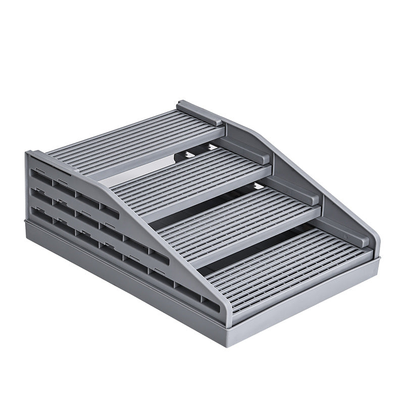 Adjustable Litter Box Ramp Elevated Cat Stairs With Filter Function