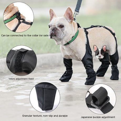 Waterproof Dog Shoes Adjustable Boots Pet Breathbale For Outdoor